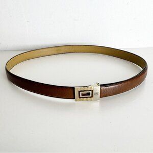 Vintage Pierre Cardin Made In Italy Belt Brown size 34-38"